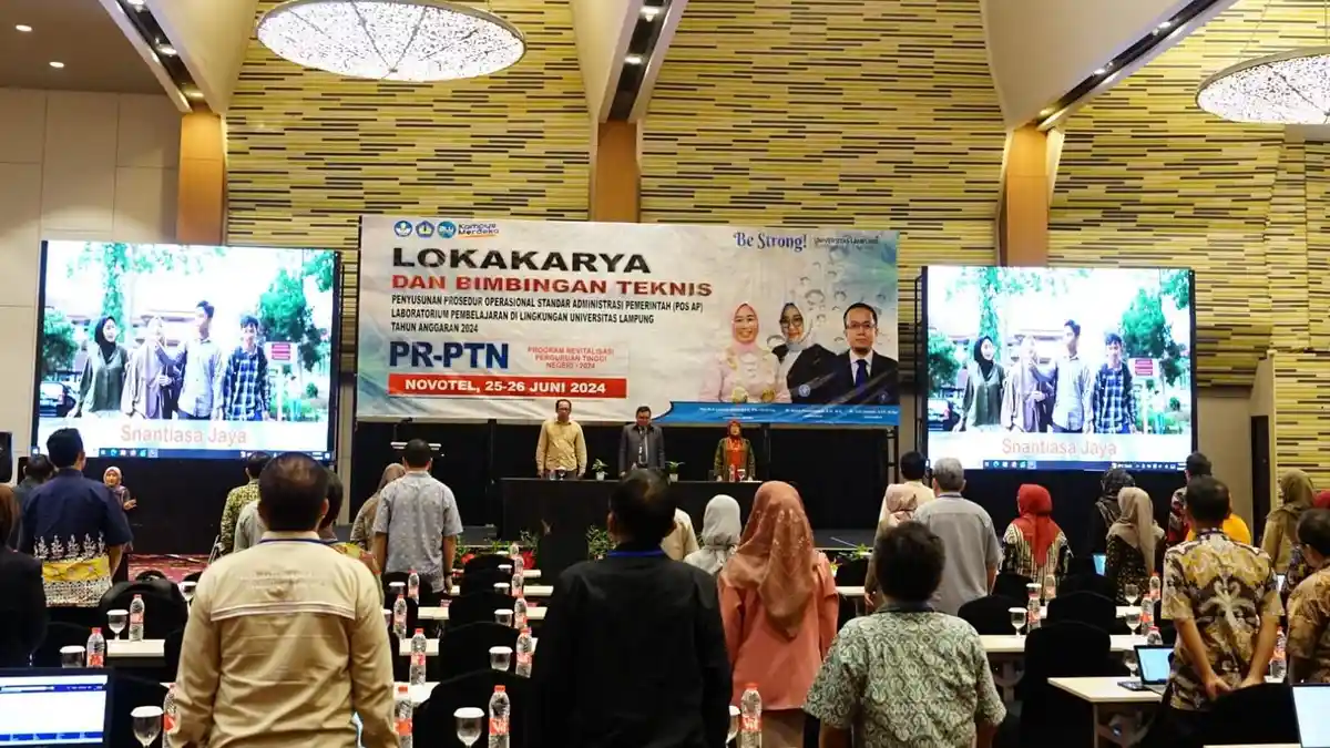 Unila Adakan Lokakarya dan Bimtek Penyusunan POS AP Laboratorium Pembelajaran