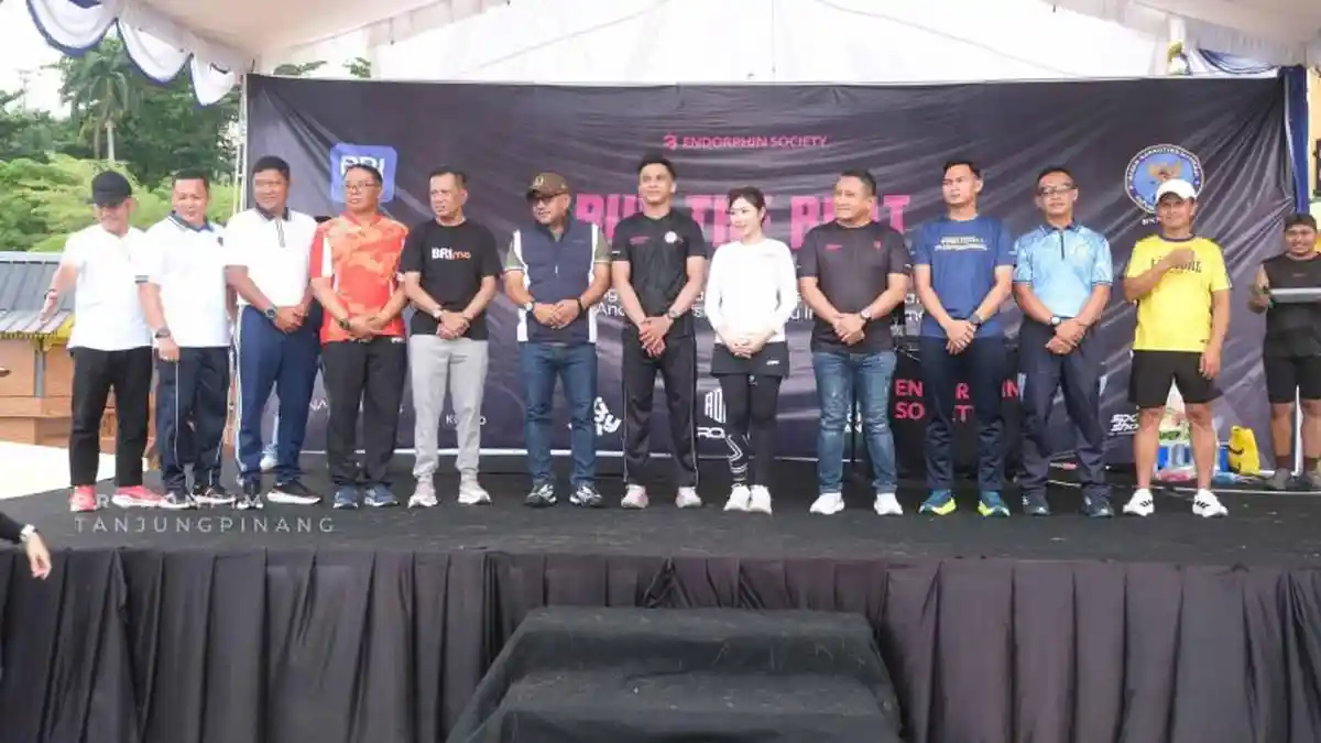 Dukung Gaya Hidup Sehat, BRI Tanjungpinang Dukung Run The Beat 5K - Tribunbatam.id