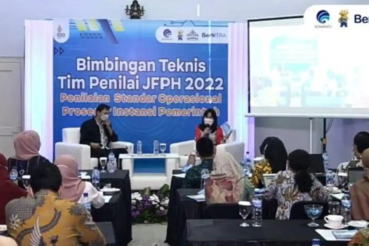 Bimtek Tim Penilai JFPH 2022 : Penilaian Standar Operasional Prosedur Instansi Pemerintah