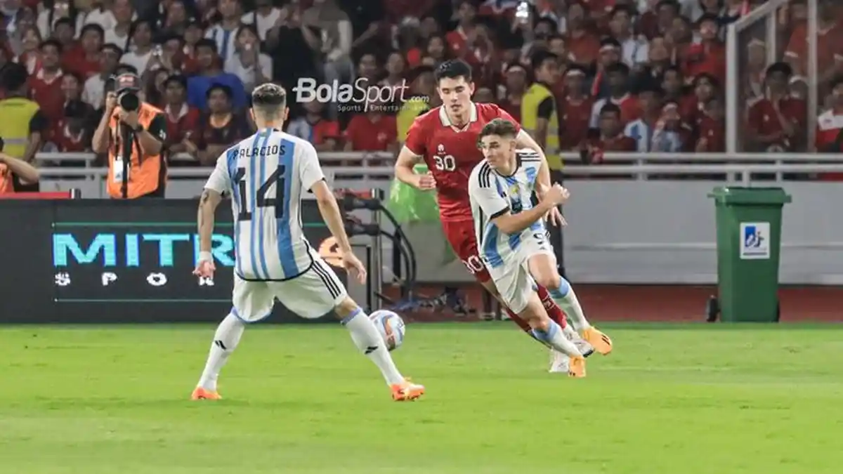 Hanya Cetak 2 Gol, Argentina Bertungkus Lumus Melawan Indonesia