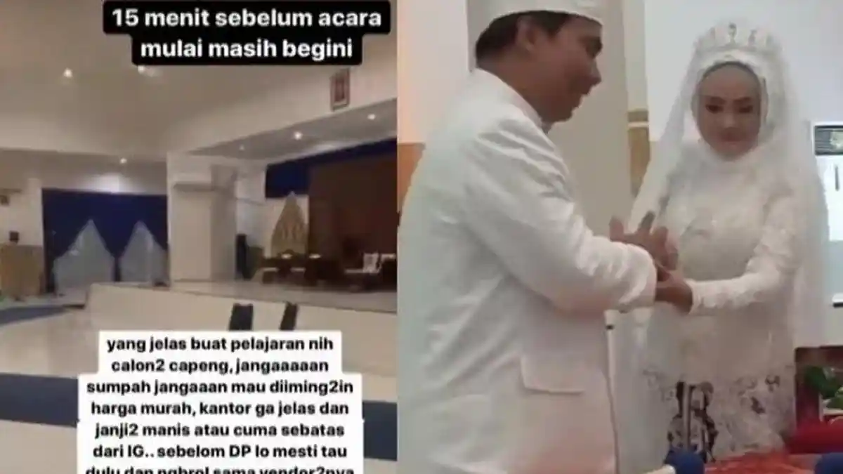 Bayar WO Rp79 Juta & Undang 350 Orang, Pengantin Wanita ini Dipermalukan Wedding Organizer di Hari H
