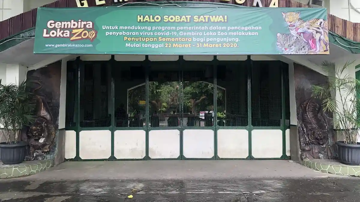 Cegah Virus Corona Meluas, Gembira Loka Zoo Ditutup Sementara bagi Pengunjung