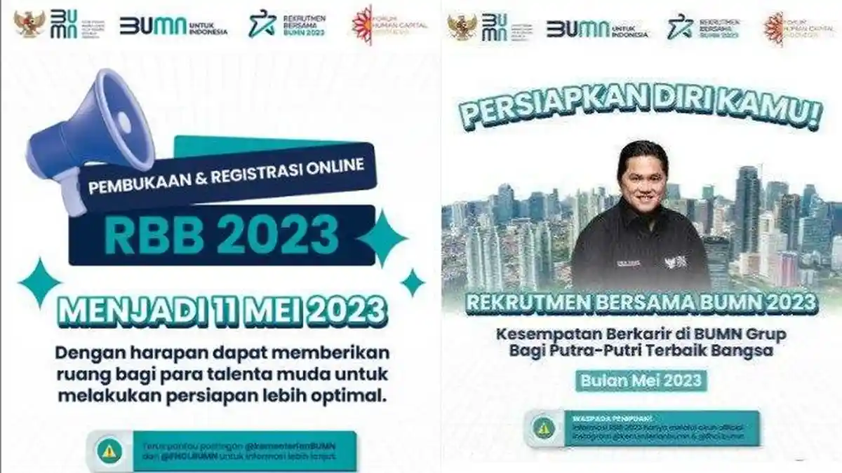 Syarat Daftar dan Link Resmi Pendaftaran Rekrutmen BUMN 2023 Mulai Hari Ini, Gratis Tanpa Biaya