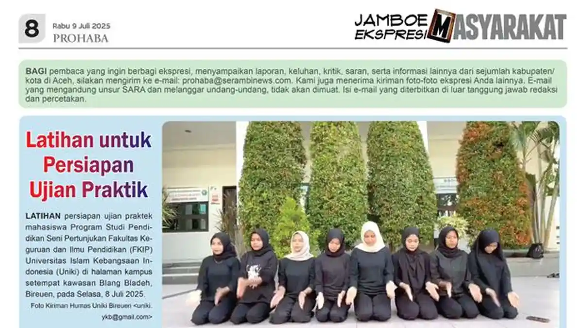 Jamboe Ekspresi Masyarakat Edisi Rabu 9 Juli 2025