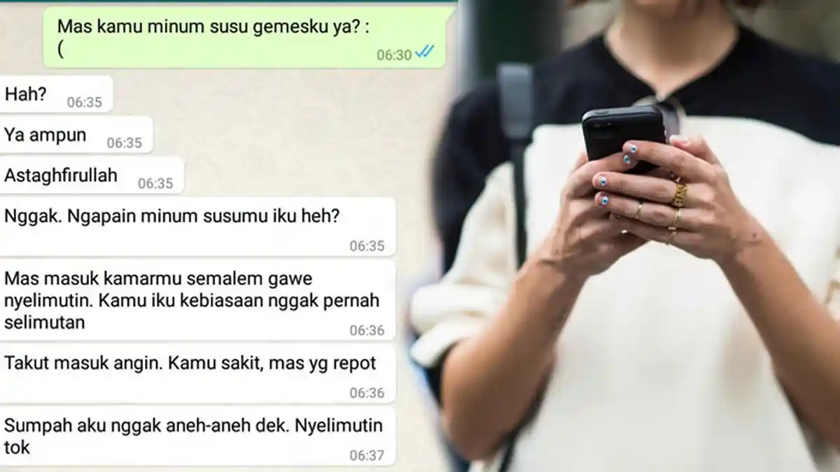 Ngakak! Chat Pria dan Wanita, 'Mas Kamu Minum Susu Gemesku Ya?' Viral. Ini yang Terjadi!