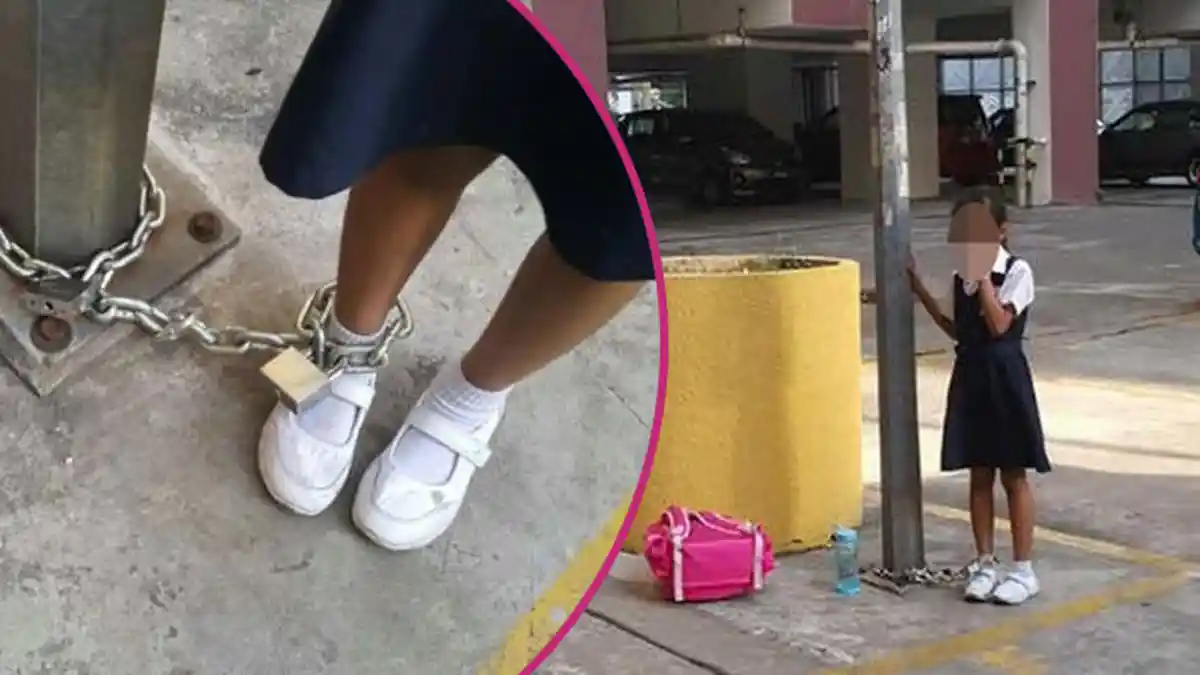 Sungguh Kejam! Gadis 8 Tahun Dirantai Ibunya di Tempat Umum Gara-gara Melakukan Hal ini!
