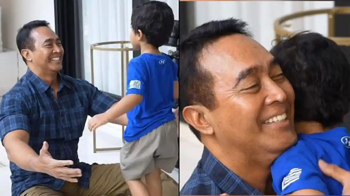 Jenderal Andika Perkasa Jauh-jauh ke Surabaya Kangen Cucu, Eks Panglima TNI Sampai Lesehan di Lantai