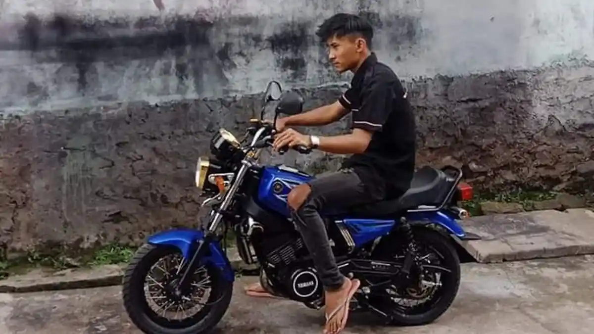 Penampakan Yamaha RX-King Mini Modifikasi RX-King 2003