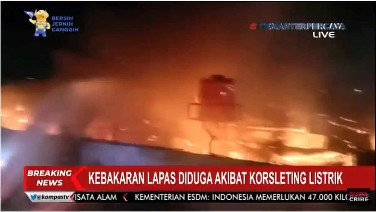 Korban Luka-luka Menjadi 80 Orang Akibat Kebakaran Lapas Kelas 1 Tangerang