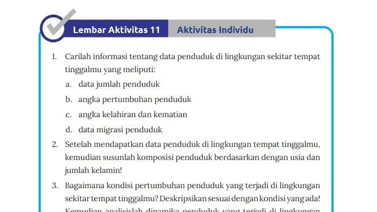 Jawaban Soal IPS Kelas 8 Semester 1 Halaman 94 Kurikulum Merdeka, Lembar Aktivitas 11