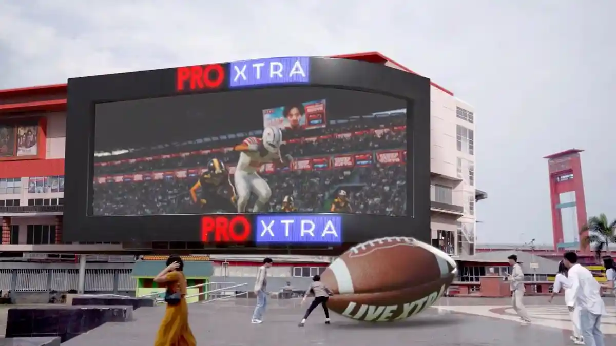 Bikin Heboh Warga Palembang, Ada Videotron dengan Animasi Unik di Jembatan Ampera?
