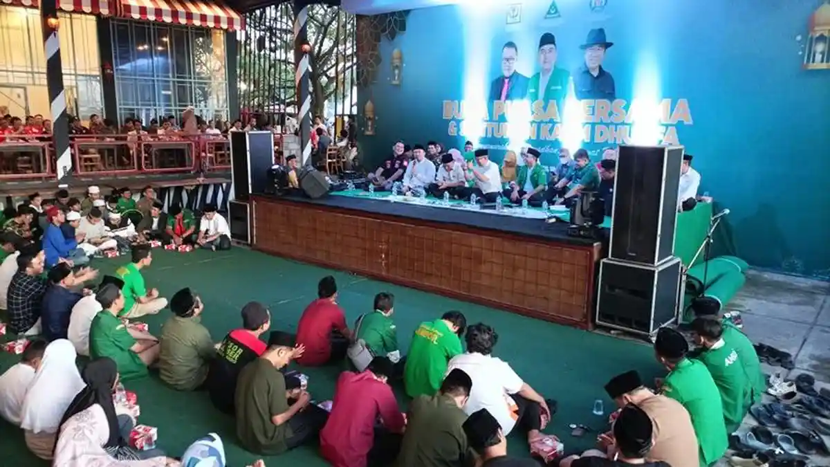 Wujud Toleransi, GP Ansor Sulawesi Utara Buka Puasa bersama Panji Yosua