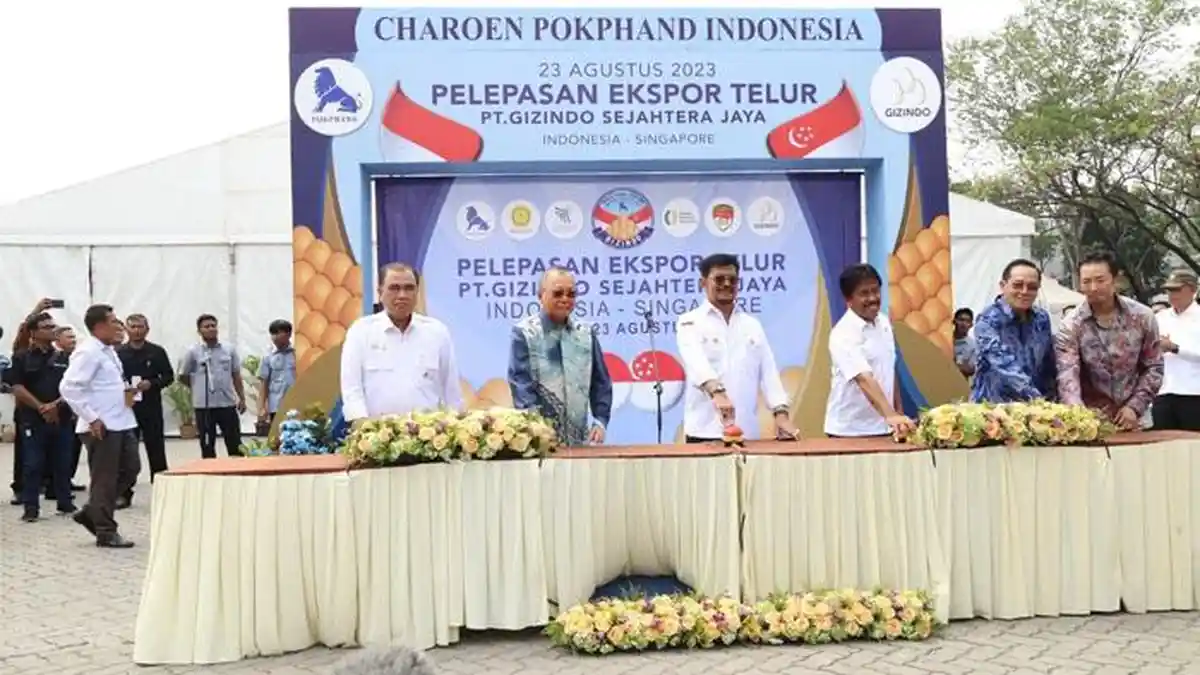 PT. Charoen Pokphand Indonesia Tbk Ekspor Telur Konsumsi ke Singapura ...