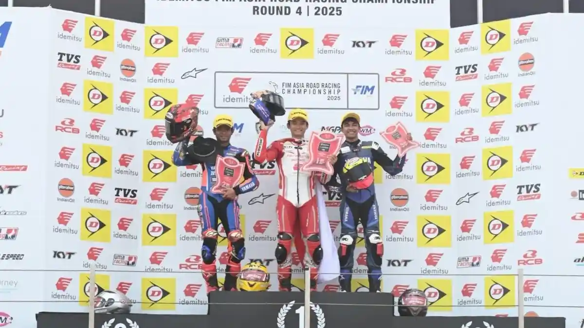CBR Series Astra Honda Persembahkan Podium di 3 Kelas ARRC Mandalika
