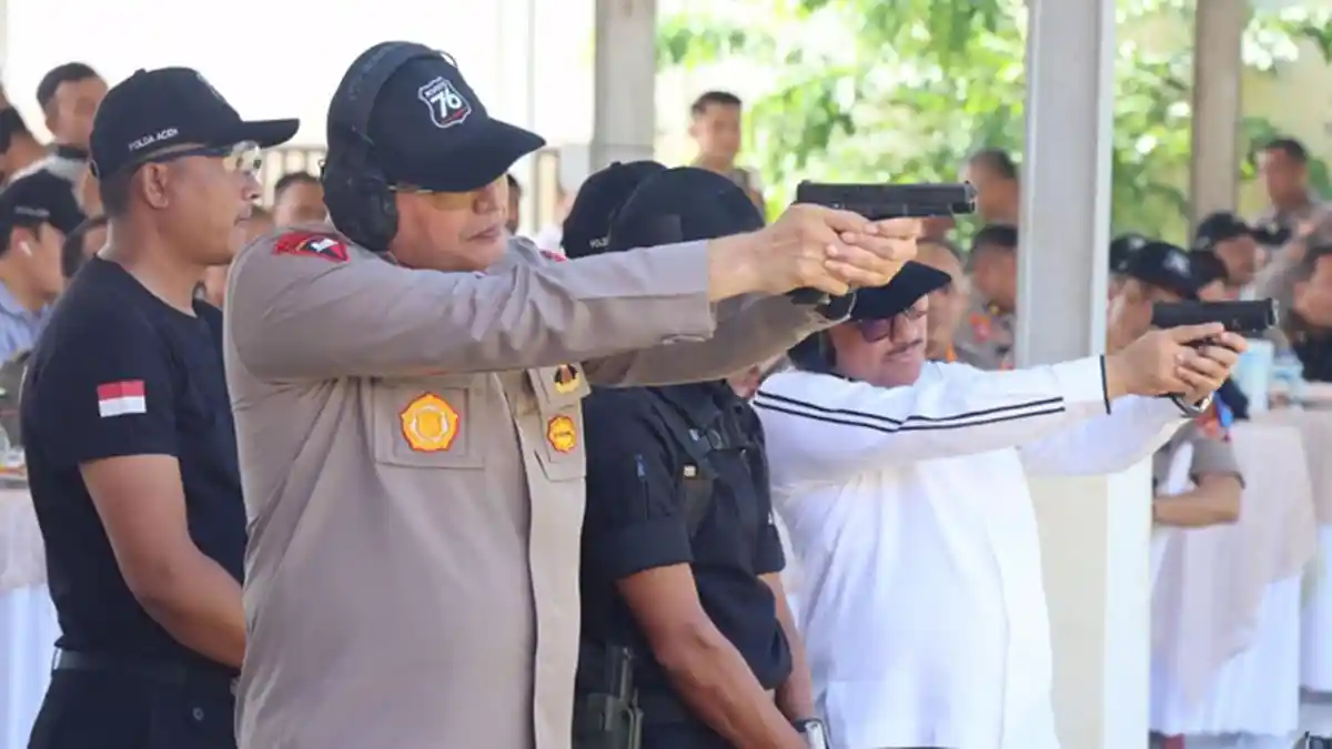 Meriahkan Hari Bhayangkara, Polda Aceh gelar Lomba Menembak Eksekutif