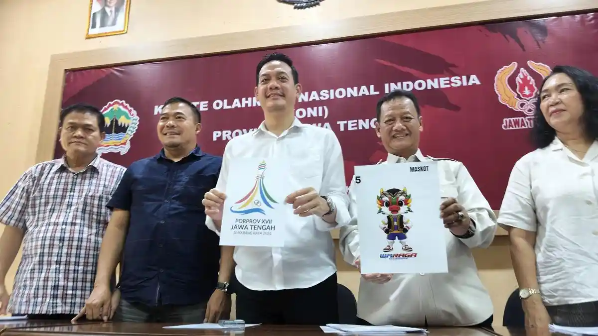 Potret Logo dan Maskot Porprov Jateng 2026, Diluncurkan, Karya Pemuda ...