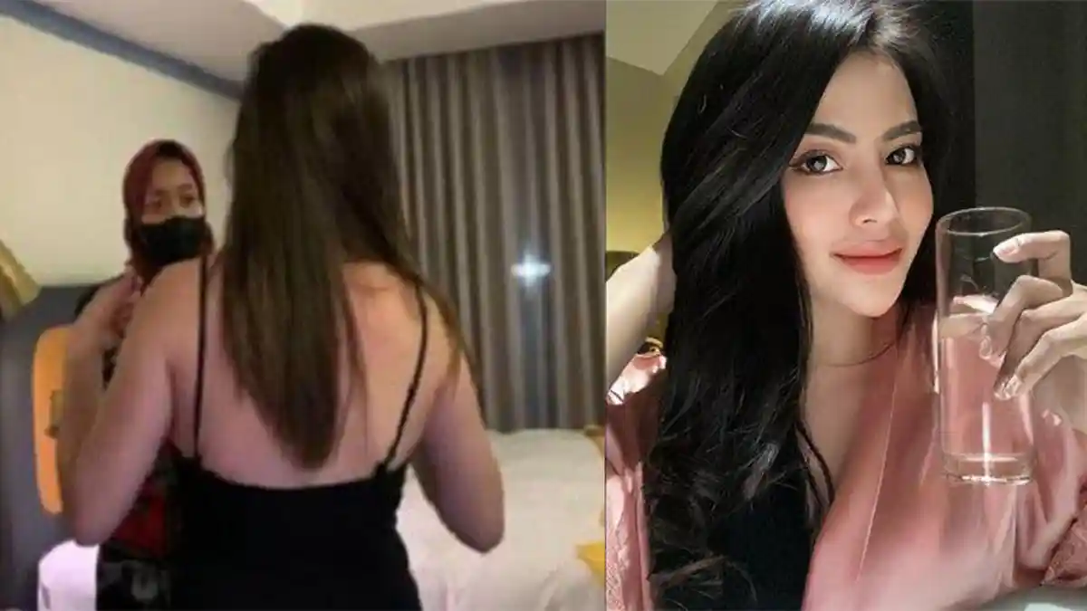 Beredar Foto Selebgram TE Saat Penggerebekan Prostitusi Online di Hotel