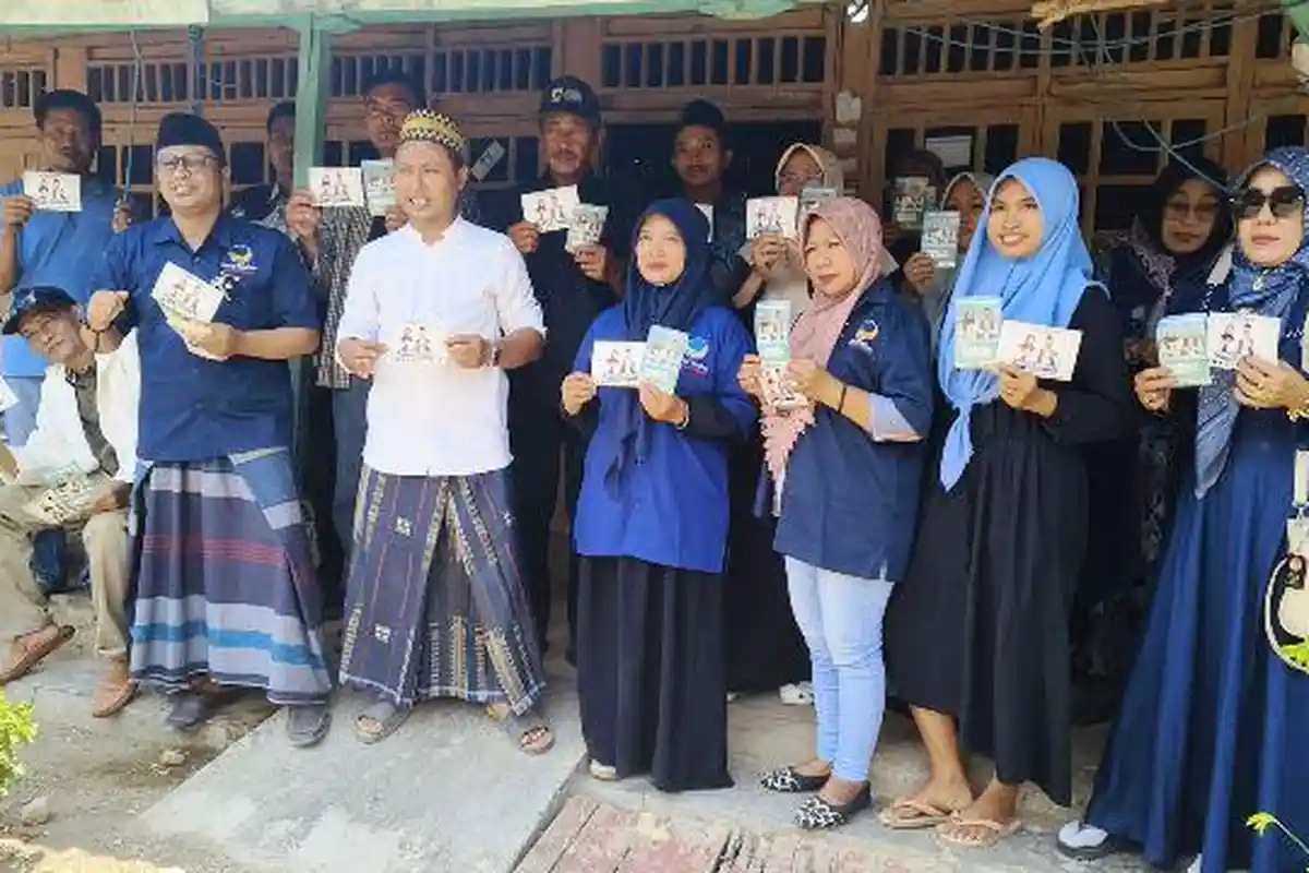 Gemuruh Nasdem Rembang Kenalkan Sosok Paslon Vivit-Gus Umam Secara Door to Door