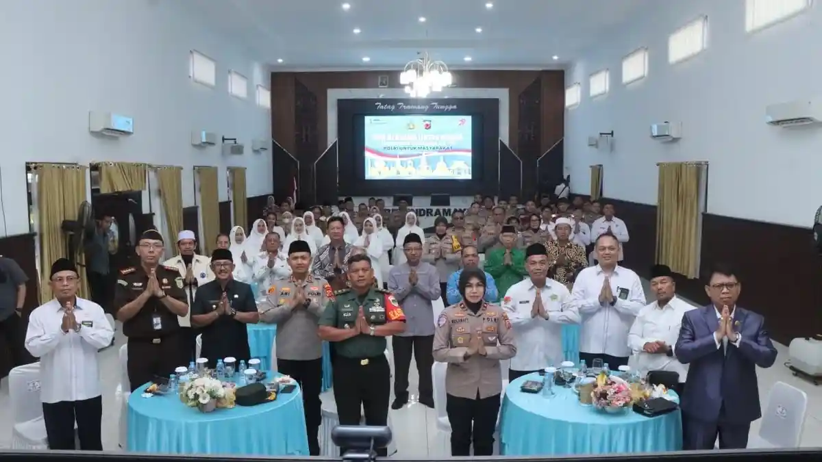 Peringati Hari Bhayangkara ke-79, Polres Indramayu Gelar Doa Bersama Lintas Agama Secara Virtual