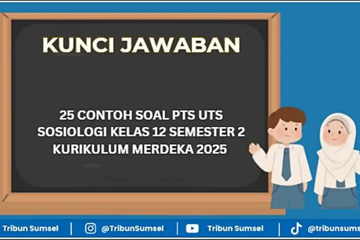 25 Contoh Soal PTS UTS Sosiologi Kelas 11 Semester 2 dan Jawabannya, Kurikulum Merdeka 2025