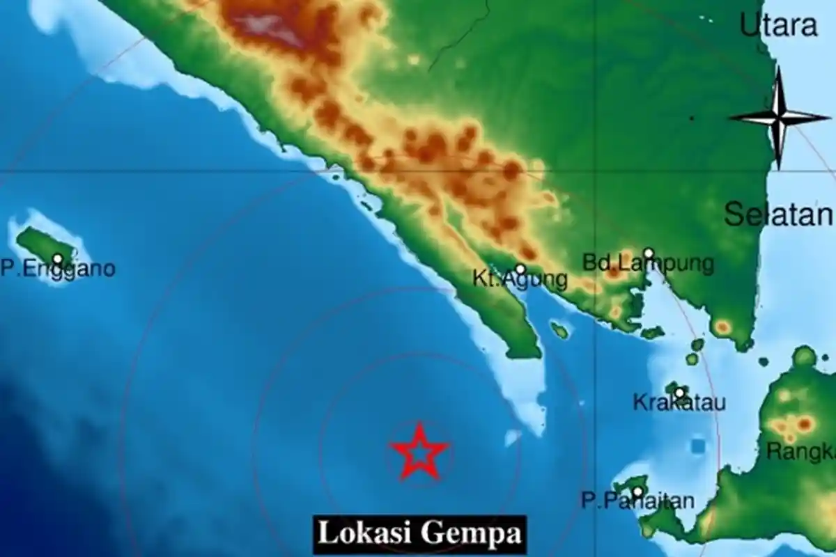 Gempa Guncang Lampung Sabtu 9 April 2022, Baru Saja Terjadi di Laut, Berikut Info BMKG Magnitudonya
