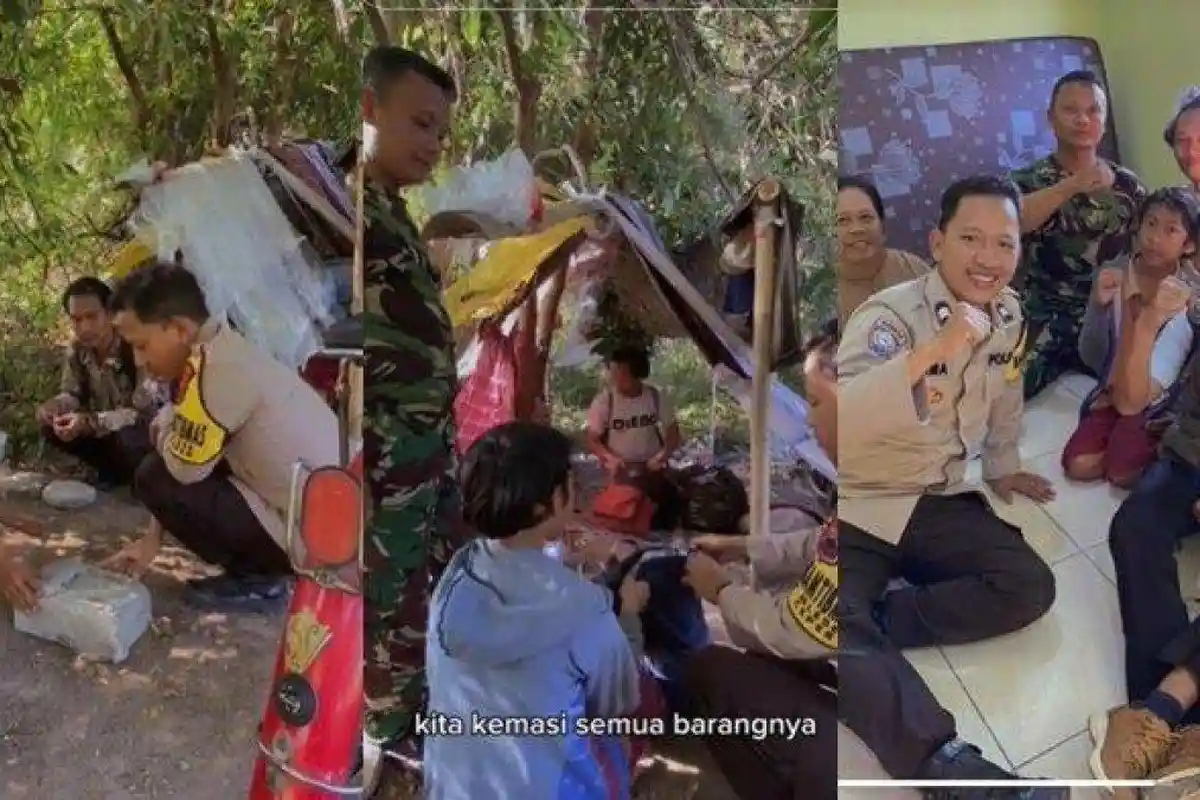 Cerai dengan Sang Istri, Ayah dan Anak Tinggal di Gubuk Tenda di Tengah Hutan