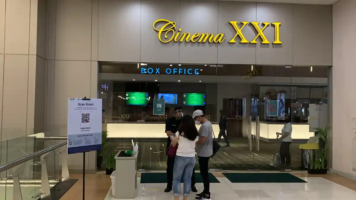 Masuk Bioskop XXI TSM Makassar Wajib Gunakan Aplikasi PeduliLindungi