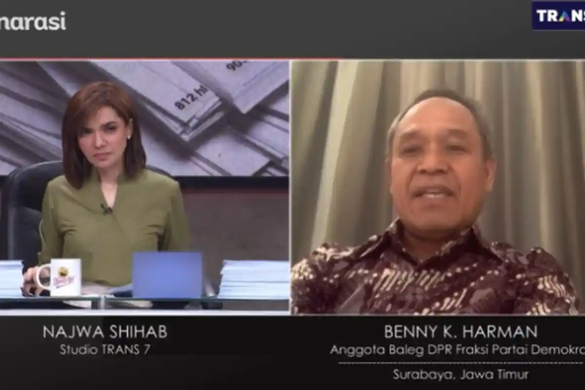 Di Mata Najwa, Benny K Harman Ungkap UU Cipta Kerja Harusnya Batal: Kita Menyetujui RUU Hantu