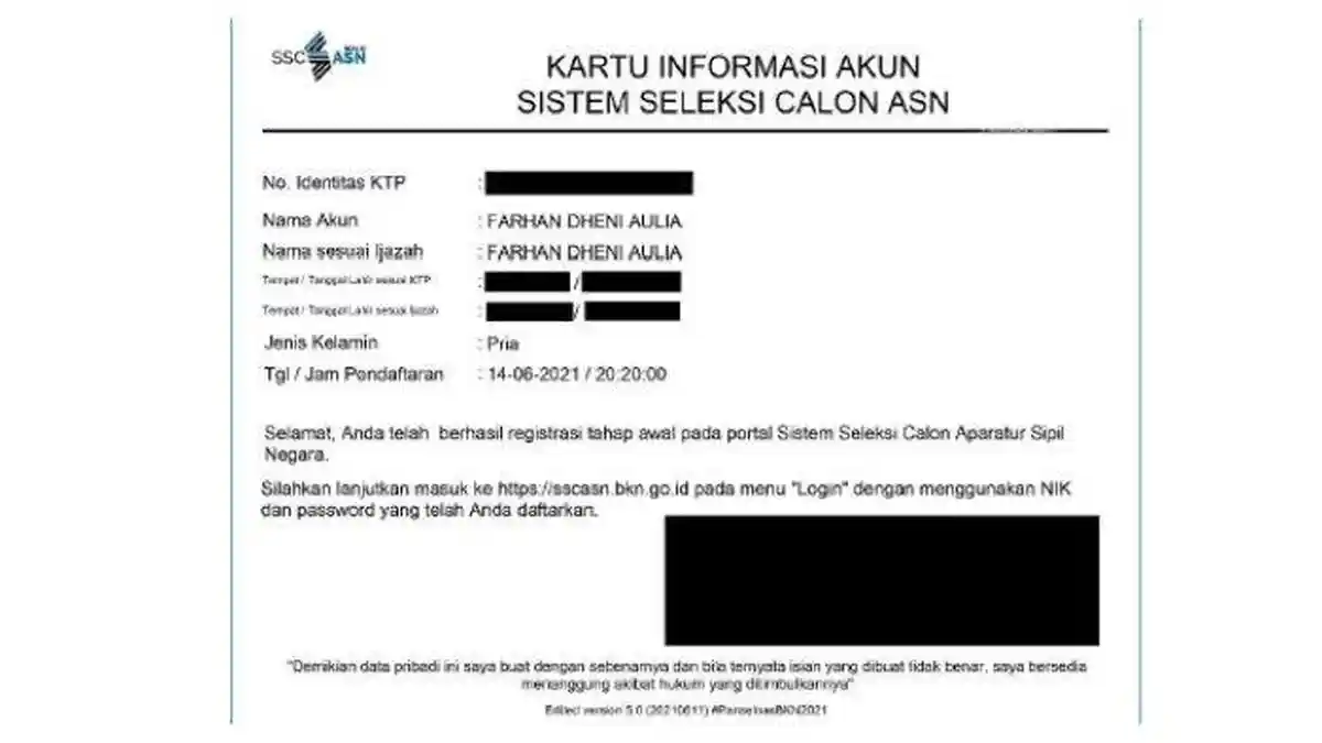 Cara Cetak Kartu Pendaftaran CPNS dan PPPK 2023 yang Dimulai 12 Oktober, Simak!