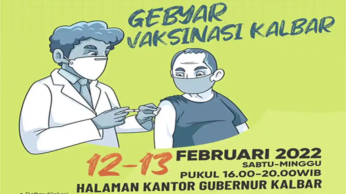 Jadwal Vaksinasi Pemprov Kalbar dan Buka Pelayanan Hingga Malam Hari