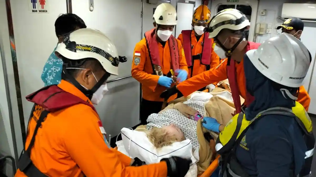 Sosok Caldwell Besair Pearl Bule AS Stroke di Kapal Pesiar, Evakuasi Basarnas Semarang Dramatis