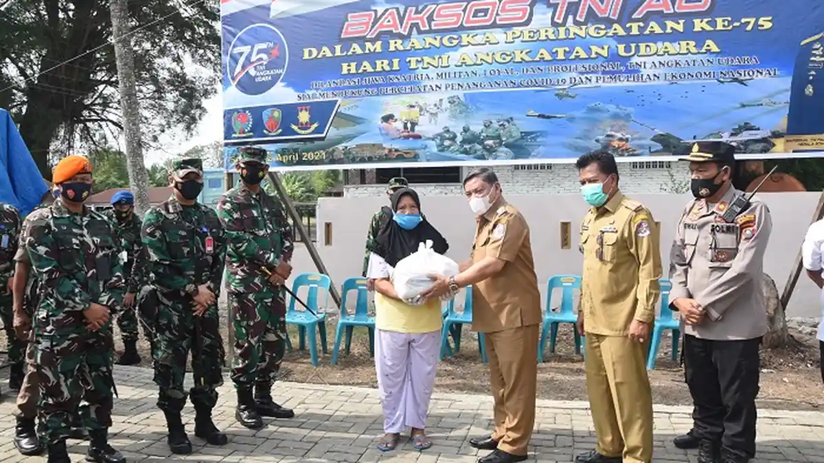 Wabup Deli Serdang Sebut TNI-AU Punya Kepedulian Tinggi terhadap Kesejahteraan Rakyat