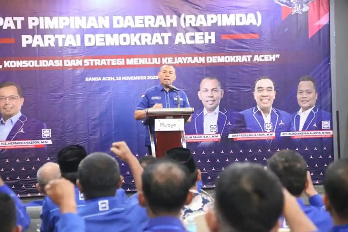 Demokrat Aceh Gelar Rakerda, Muslim: Kita Tidak Ingin Sekedar Pelengkap Koalisi