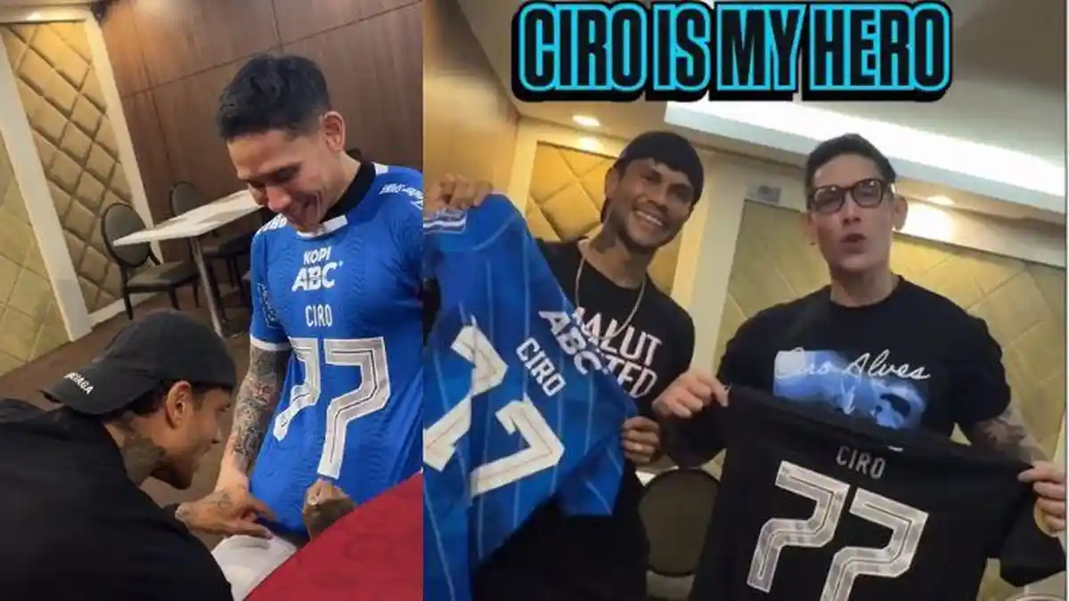 Momen Ciro Alves Serahkan ‘Warisan Persib Bandung’ ke Ganindra Bimo, Sang Aktor Gemetar dan Nangis