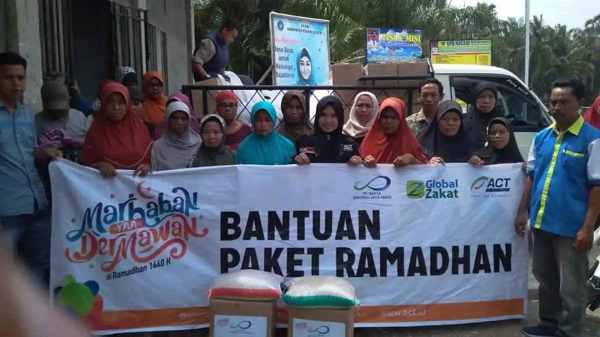 Menembus Batas 3 Provinsi, 301 Paket Ramadan PT Sapta Sentosa Jaya Abadi Terdistribusi