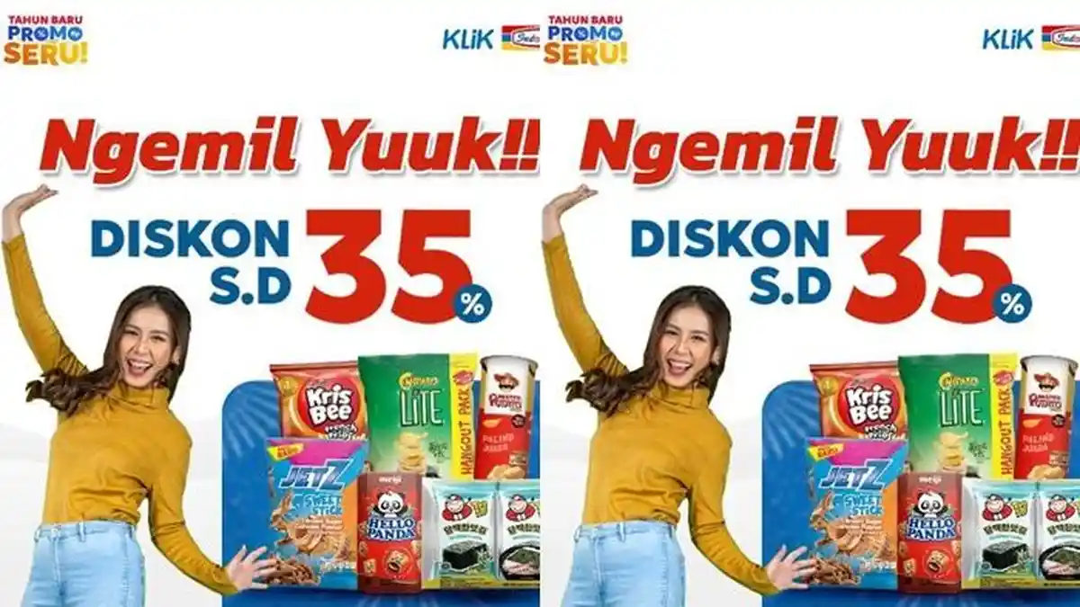 Katalog Promo Indomaret Hari ini Jumat 5 Januari 2024, Belanja Camilan Diskon 35 Persen