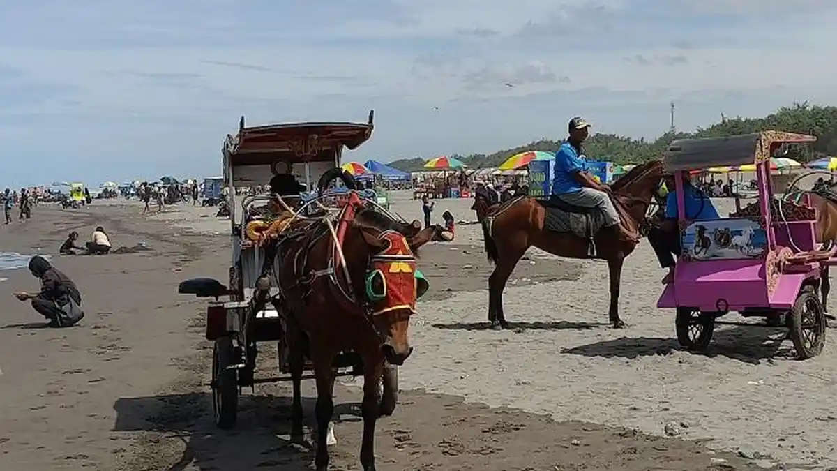 Menikmati Pantai Parangtritis dengan Delman dan Berkuda