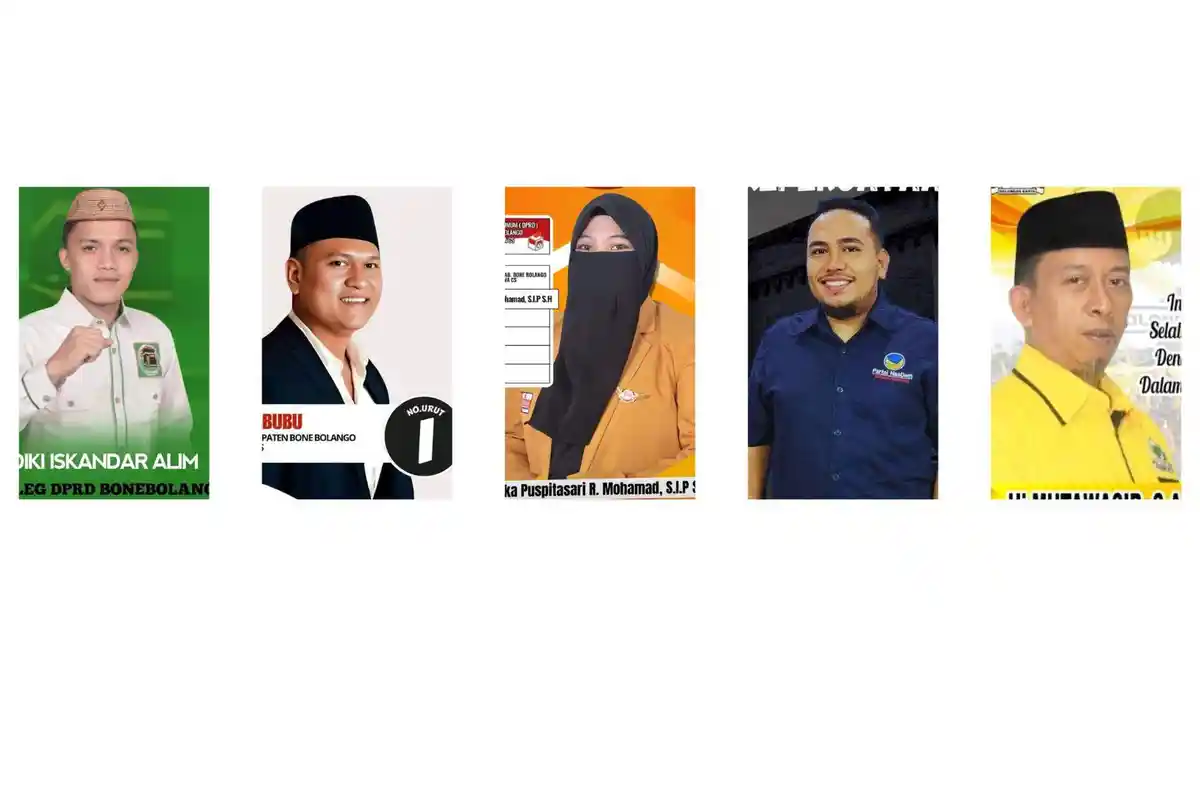 5 Caleg Suara Tertinggi Dapil I DPRD Bone Bolango, dari Zul Iskandar hingga Riska Puspitasari