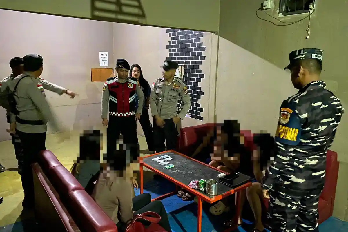 Razia di Anambas Sasar Sejumlah Tempat Hiburan Malam di Jemaja, Pengunjung Kaget Lihat Tim Gabungan