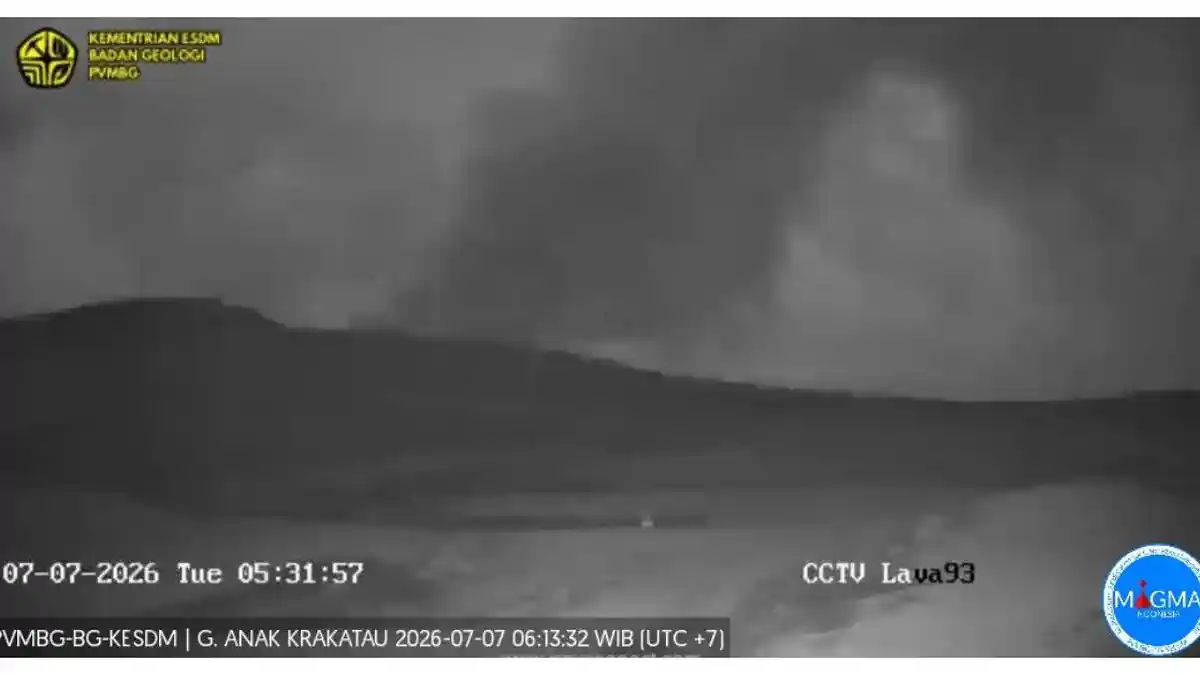 Kondisi Terkini Gunung Anak Krakatau, Status Masih Siaga III, Abu Vulkanik Capai 100 Meter - Tribunnews.com