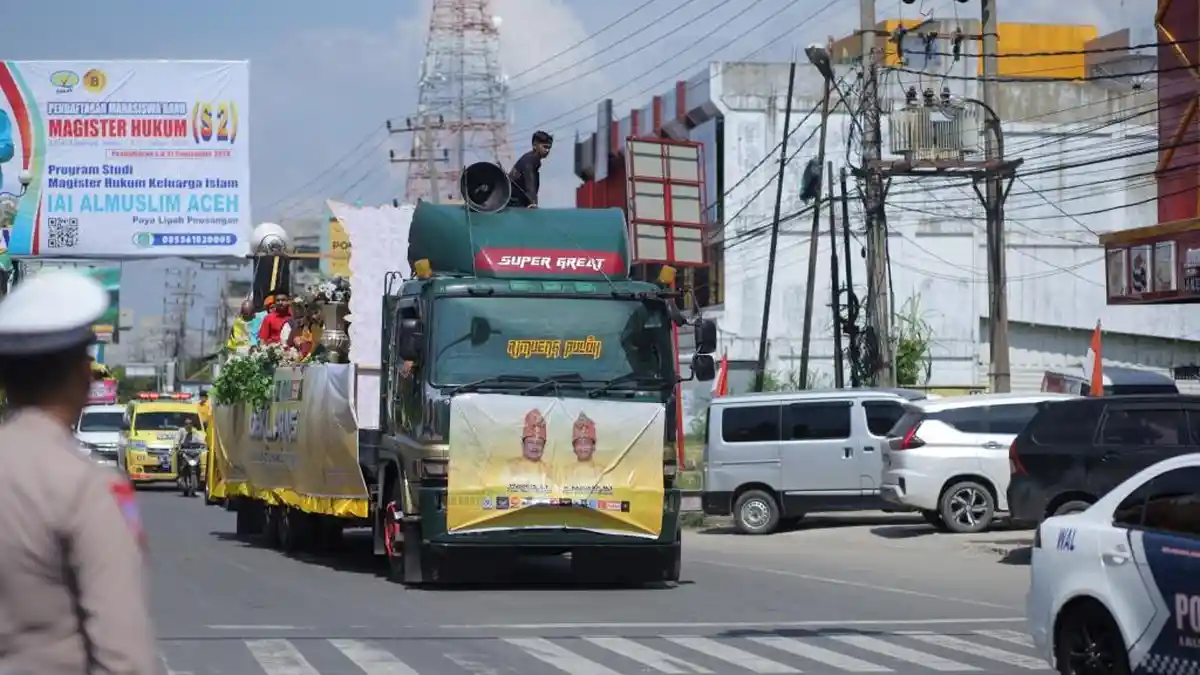 Naik Trado, Paslon H Mukhlis-Ir Razuardi Mendaftar ke KIP Bireuen