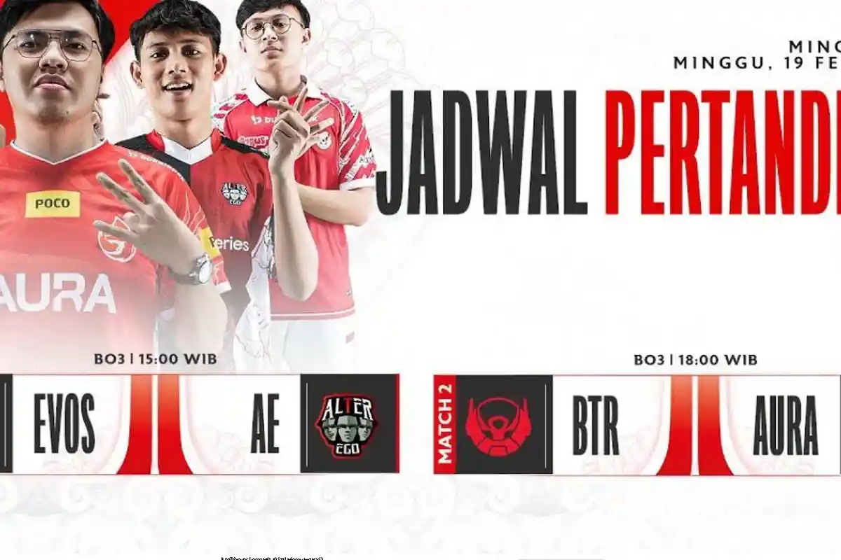 Live Streaming MPL ID Season 11 Mobile Legends Hari Ini Minggu 19 Februari 2023, Evos Vs Alter Ego