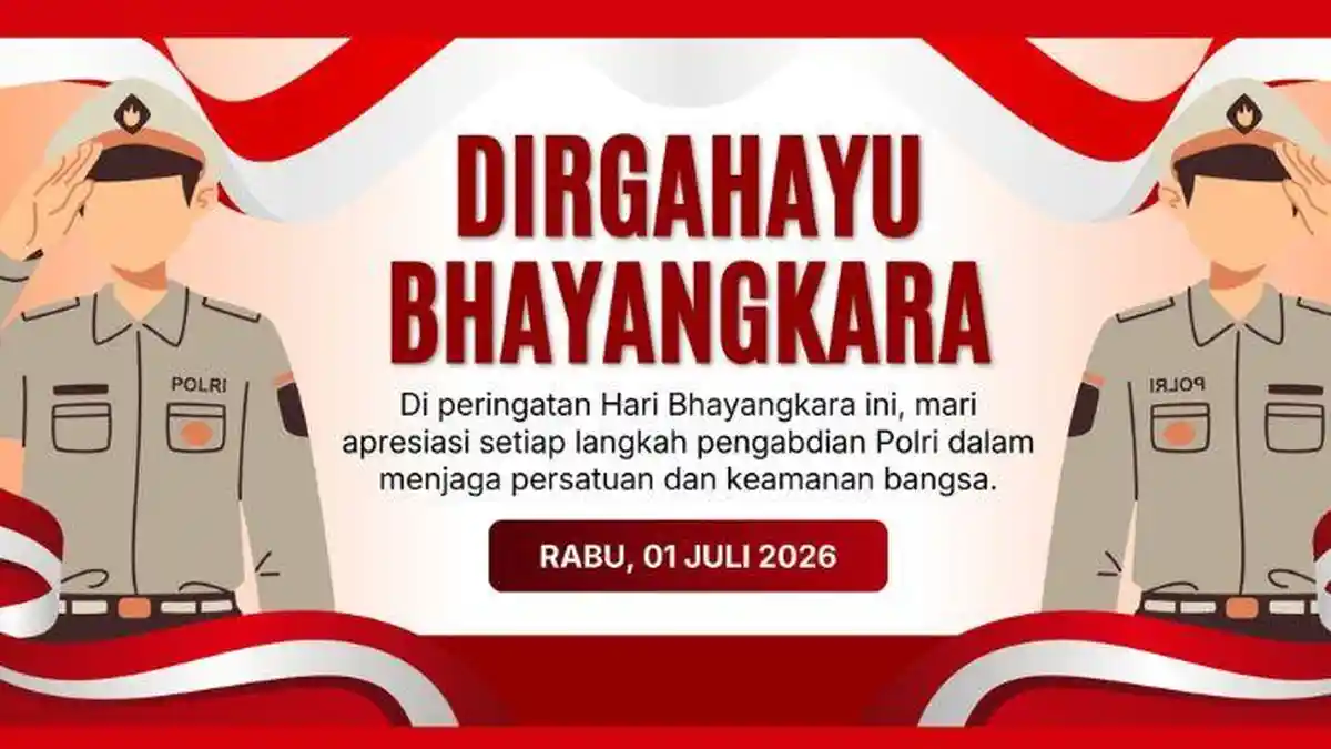 45 Poster HUT ke-80 Bhayangkara, Bisa Dicetak atau Share ke Medsos untuk Ucapan 1 Juli 2026! - Tribunkaltim.co