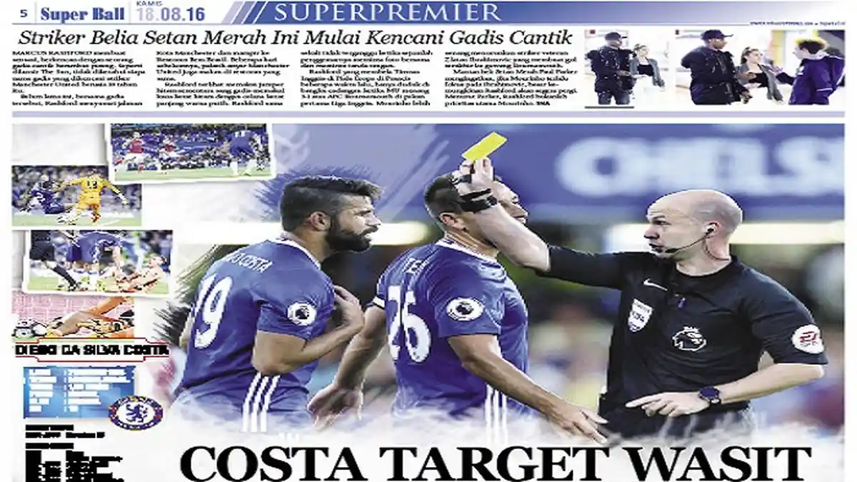 Wasit dan Pemain Lawan Targetkan Diego Costa untuk Dihukum