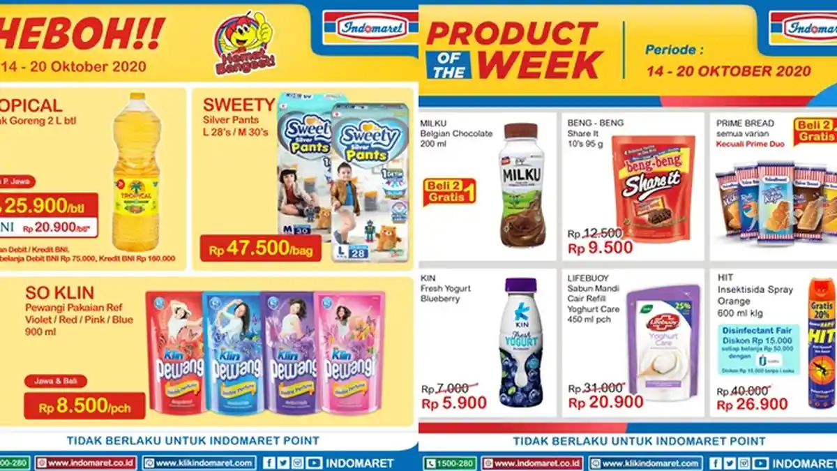 PROMO Indomaret Terbaru, Diskon Minyak Goreng, Detergen hingga Produk Rumah Tangga Lainnya, Buruan!