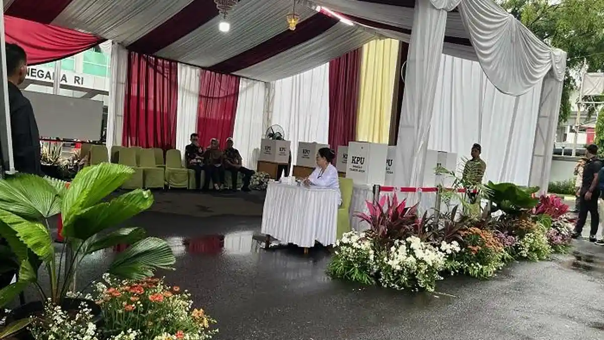 Begini Suasana TPS Tempat Jokowi Mencoblos