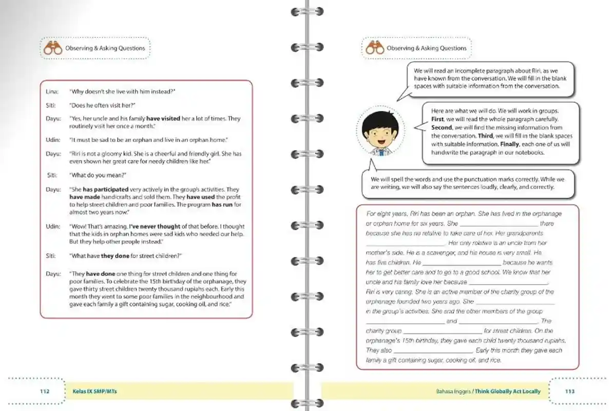 Kunci Jawaban Bahasa Inggris Kelas 9 Halaman 113 Chapter 6 Kurikulum 2013