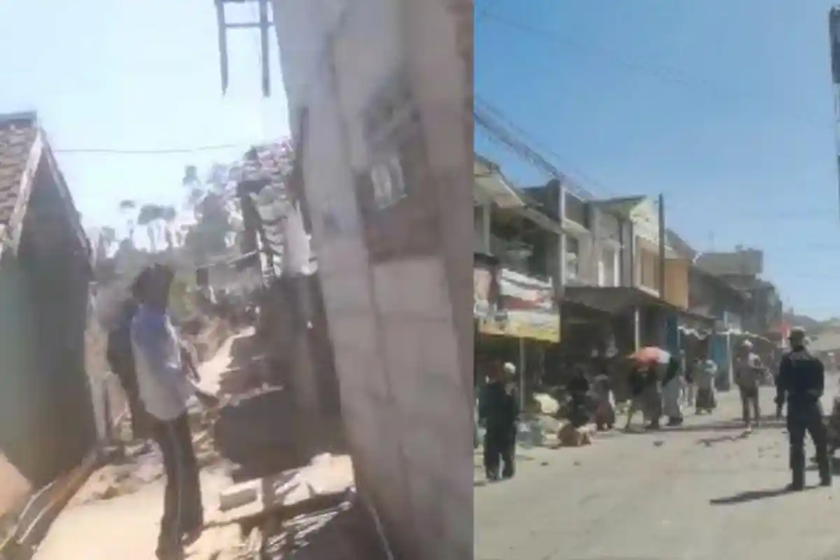 Warga Histeris Cari Anak saat Gempa Kabupaten Bandung, Berhamburan Keluar, Rumah Rusak Parah