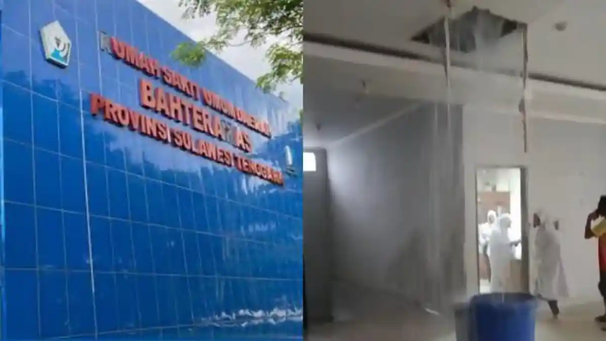 Plafon Roboh saat Hujan, Direktur RSUD Bahteramas Sultra: Bocor di Mana-mana, Perlu Ditangani Serius
