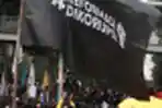 Demonstrasi Mahasiswa di Patung Kuda